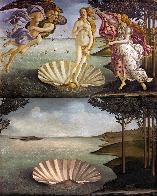 Lugar para un nacimiento (El nacimiento de Venus, de Sandro Botticelli)